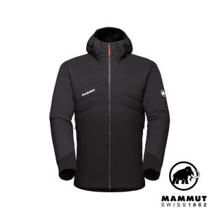 【Mammut 長毛象官方直營】Rime Light IN Flex Hooded 輕量機能化纖連帽外套 黑/幻影黑 男款 #1013-02150