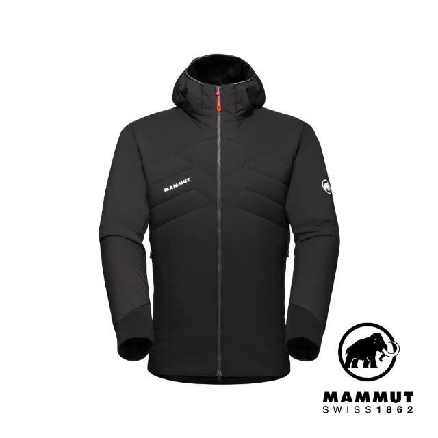 【Mammut 長毛象官方直營】Rime Light IN Flex Hooded  輕量機能化纖連帽外套 黑/幻影黑 男款 #1013-02150