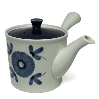 【福介商店】有田燒 藍花 橫手急須0.42L(泡茶壺 沖泡壺 橫柄壺具)