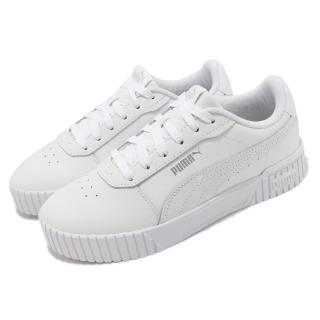 【PUMA】休閒鞋 Carina 2 女鞋 白 銀標 基本款 經典 復古 板鞋 小白鞋(38584902)