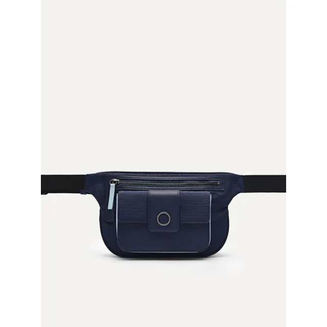 【PEDRO】Puff 單肩包-黑/藍色(小CK高端品牌)