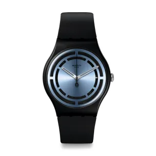 【SWATCH】New Gent 原創系列手錶 CIRCLED LINES 炫光藍 男錶 女錶 瑞士錶 錶(41mm)