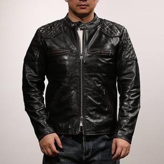【巴黎精品】現貨+預購 真皮皮衣馬皮夾克(短款立領休閒機車男外套p1ay9)