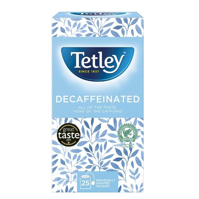 【Tetley泰特利】低咖啡因紅茶 2gx25入/盒(紅茶)