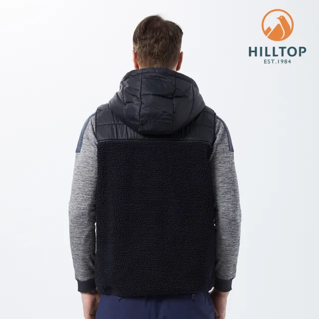 【Hilltop 山頂鳥】Cross-Country Fleece 男款保暖搖粒絨刷毛背心 PH25XMA0 深藍