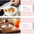 【ZEN HANKOOK】韓國山茶花陶瓷微烤兩用保鮮盒長形400ml_3件組(韓國知名大廠)