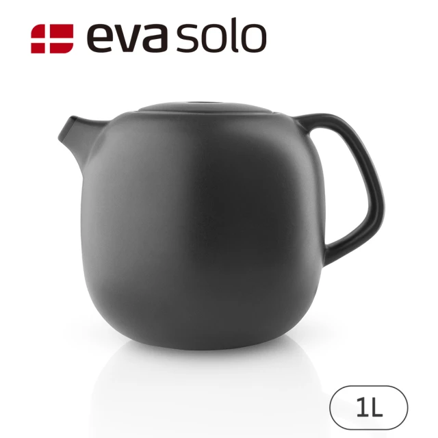 【丹麥Eva Solo】Nordic茶壺/1L/黑(紅點設計/IF設計品牌)