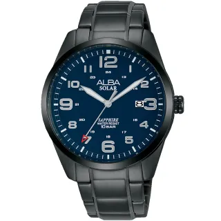 【ALBA】雅柏 太陽能時尚手錶-39.5mm 情人節禮物(AS32-X018SD/AX3001X1)