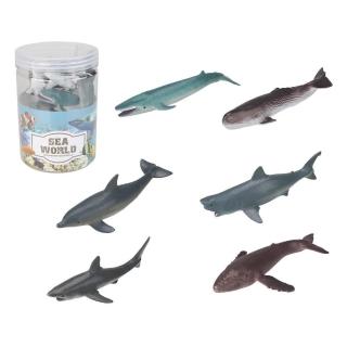 桶裝海洋動物模型組（6pcs）（混款）