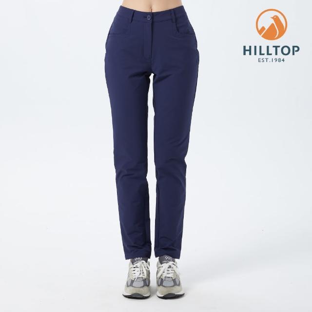 【Hilltop 山頂鳥】Urban Pro Lightweight 女款超潑水輕量彈性保暖長褲 PH31XFN2 藍