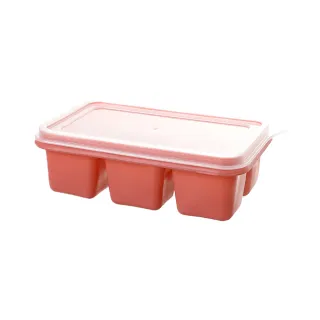 【捷華】6格冰塊模 製冰盒 冰塊模具 含蓋冰塊盒 製作果凍 嬰兒輔食 副食品分裝盒 6格冰塊盒