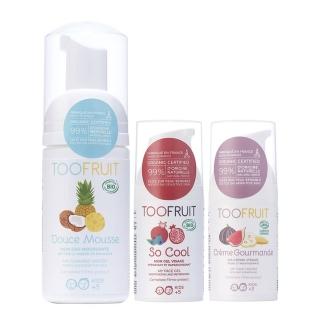 【TOOFRUIT】寶貝臉部保養3件組(潔顏慕斯+滋養乳液+保濕凝膠)