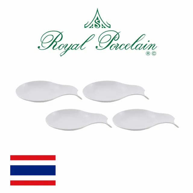 【Royal Porcelain】MD/中式湯匙座/5.5X10cm/4入(泰國皇室御用白瓷品牌)