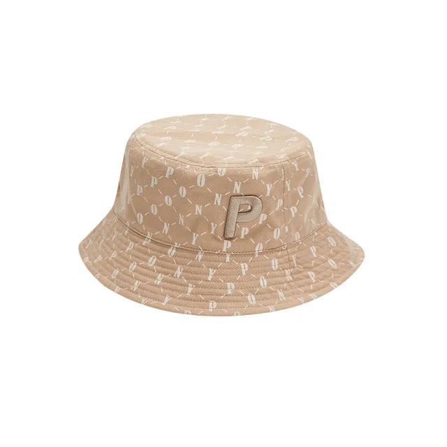 【PONY】時尚格紋漁夫帽- 雙面設計  配件 中性-兩色(雙面設計 一帽兩用)