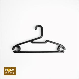 【HOLA】REAL環保多功能衣架7入組 黑