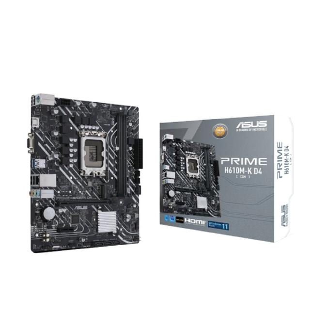 【ASUS 華碩】PRIME-H610M-K-D4-CSM DDR4 主機板