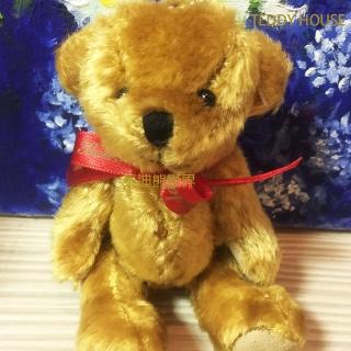 【TEDDY HOUSE泰迪熊】泰迪熊玩具玩偶公仔絨毛限量紀念安格拉羊毛泰迪熊紅吊飾(正版泰迪熊羊毛手腳可動)