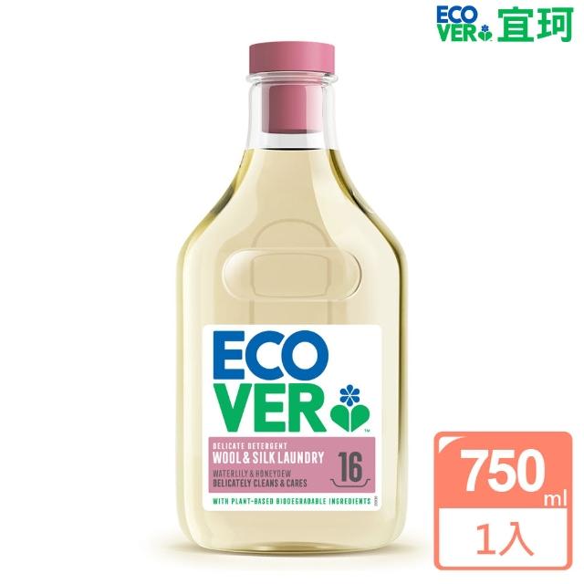 【ECOVER 宜珂】細緻衣物親膚洗衣精(睡蓮果香750ml)