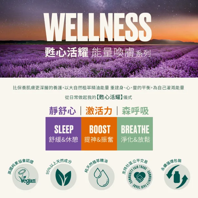 【THE BODY SHOP 美體小舖】靜舒心 頭髮&身體清潔露-200ML(沐浴乳/香氛沐浴)