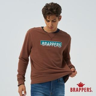 【BRAPPERS】男款 經典方框logo印花T恤(焦糖色)