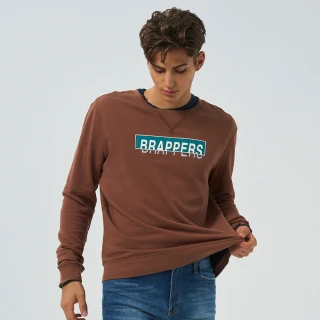 【BRAPPERS】男款 經典方框logo印花T恤(焦糖色)