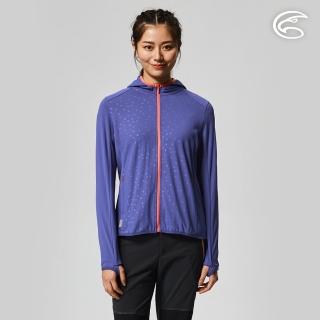 【ADISI】女UPF50+壓光抑菌防曬連帽外套AJ2211039(吸濕排汗 彈性 抗紫外線 大和抗菌 防臭加工 抗UV)