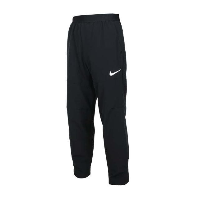 【NIKE 耐吉】男運動長褲-慢跑 刷毛 保暖 平織 黑白(DQ6592-010)