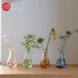 【ADERIA】日本製津輕系列花彩玻璃花瓶(森林綠)