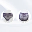 【Swear 思薇爾】Panty小褲系列M-XXL全蕾絲中腰三角女內褲(皇家紫)