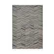 【山德力】現代風格短毛地毯-曼德斯200x290cm(灰色系 仿牛皮)