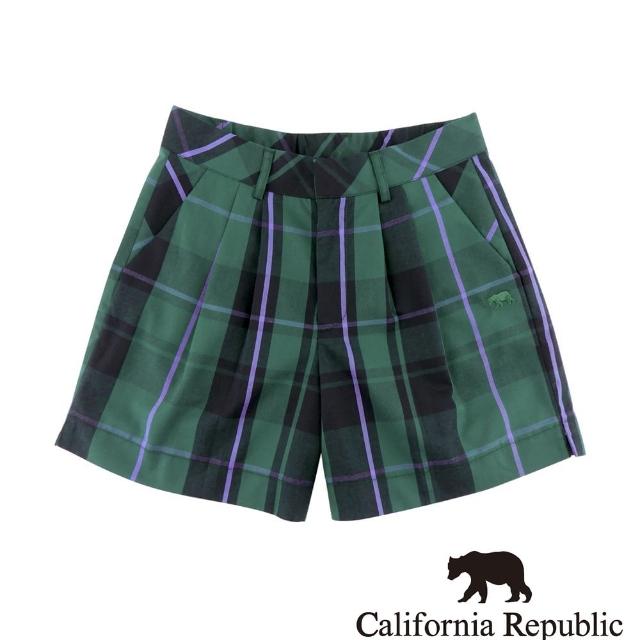 【California Republic】經典格女休閒短褲