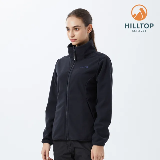 【Hilltop 山頂鳥】WINDSTOPPER Softshell 女款防風透氣保暖外套 PH22XFW8 黑