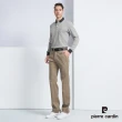 【pierre cardin 皮爾卡登】休閒服飾 蓄熱保暖素色厚長袖POLO衫-灰色(5225272-95)