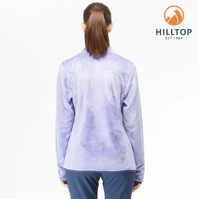 【Hilltop 山頂鳥】女款立領保暖刷毛外套 H22FW2 紫