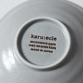 【NITORI 宜得利家居】超輕量圓皿 美濃燒 karu：ecle 銀灰釉 12CM(超輕量 圓皿 銀灰釉)