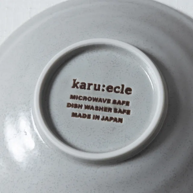 【NITORI 宜得利家居】超輕量圓皿 美濃燒 karu：ecle 銀灰釉 12CM(超輕量 圓皿 銀灰釉)