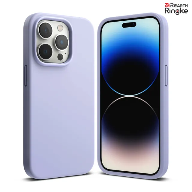 【Ringke】iPhone 14 Pro Max /14 Pro /14 Plus /14 Silicone 矽膠手機保護殼 黑 紫 砂岩 粉 深紫(Rearth)