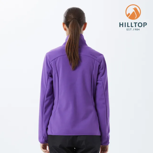 【Hilltop 山頂鳥】WINDSTOPPER Softshell 女款防風透氣保暖外套 PH22XFW8 紫