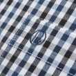 【ROBINA羅彼納】寮國製 經典格紋 休閒長袖襯衫(藍)
