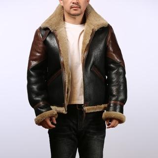 【巴黎精品】現貨+預購 真皮皮衣馬皮夾克(皮毛一體B6飛行服男外套p1ay52)