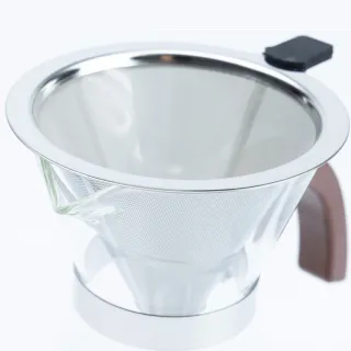 【NITORI 宜得利家居】免濾紙沖泡咖啡壺組 600ML CR191(免濾紙沖泡咖啡壺組 咖啡壺)