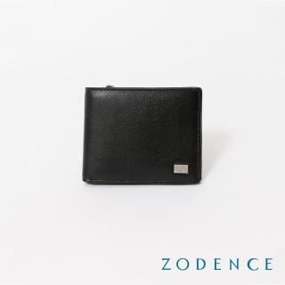 【ZODENCE 佐登司】ALGER進口牛皮6卡零錢袋短夾(黑)