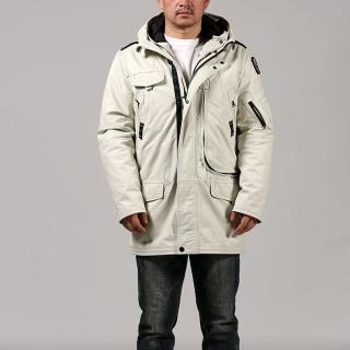 【巴黎精品】現貨+預購 真皮皮衣羽絨夾克(保暖連帽滑雪服中長款黃牛皮男外套p1ay88)