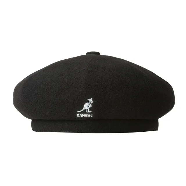 【KANGOL】WOOL JAX貝蕾帽(黑色)
