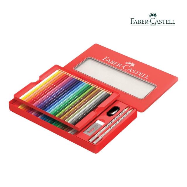 【Faber-Castell】水性/油性學生級色鉛筆48色(鐵盒裝)