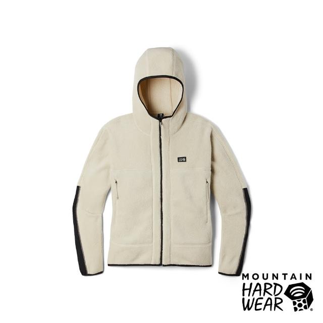 【Mountain Hardwear】HiCamp Fleece Full Zip Hoody W 舒適刷毛保暖連帽外套 女款 貝殼白 #2002601