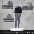 【CHEAUCHI 巧奇】石墨烯彈力輕塑褲 假兩件 黑+灰 台灣創始製造MIT(瑜珈褲 塑身褲 假兩件)