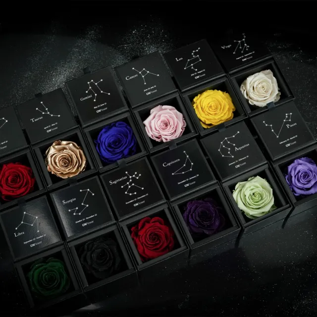 【CNFlower 西恩】星座恆星花2.0-12星座 情侶閨蜜奢華星座組(送禮/買花/恆星花/花禮/星座/生日禮)