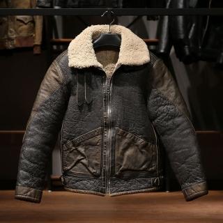 【巴黎精品】現貨+預購 真皮皮衣馬皮夾克(皮毛一體B3飛行服男外套p1ay61)