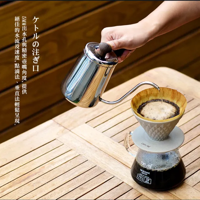 【河野流】急須壺-350ml(手沖壺 細口壺 不鏽鋼咖啡壺)